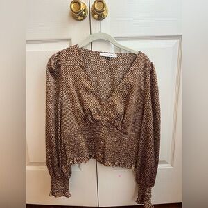 Gold Polka Dot Women's Top